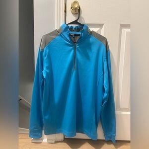 Nike Golf Blue and Gray (Men's Medium) Quarter-Zip Jacket